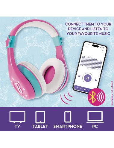 BARBIE 104451 CUFFIE BLUETOOTH su Shop in Casa