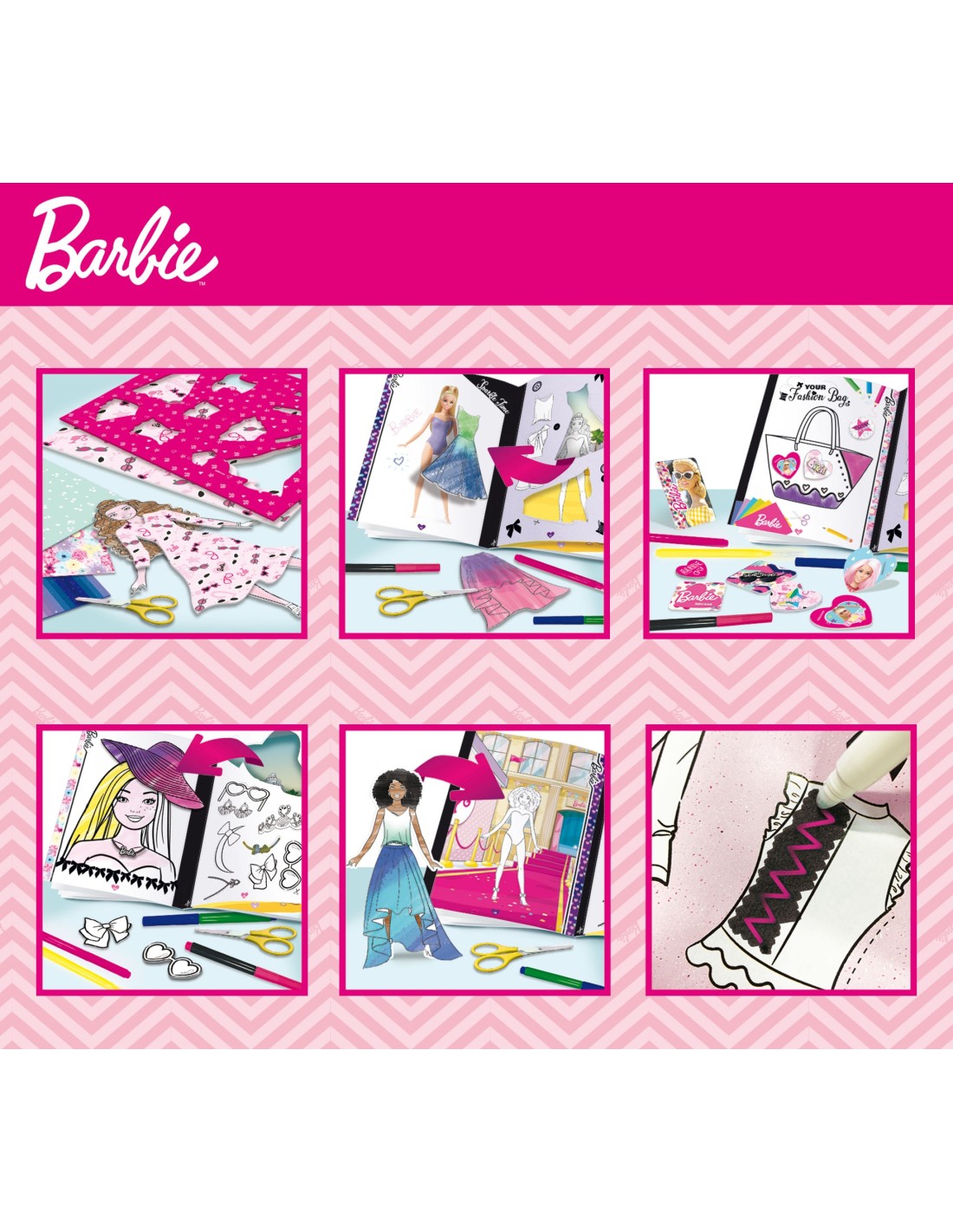Barbie 86023 Fashion School kit creativo | shopincasa.it