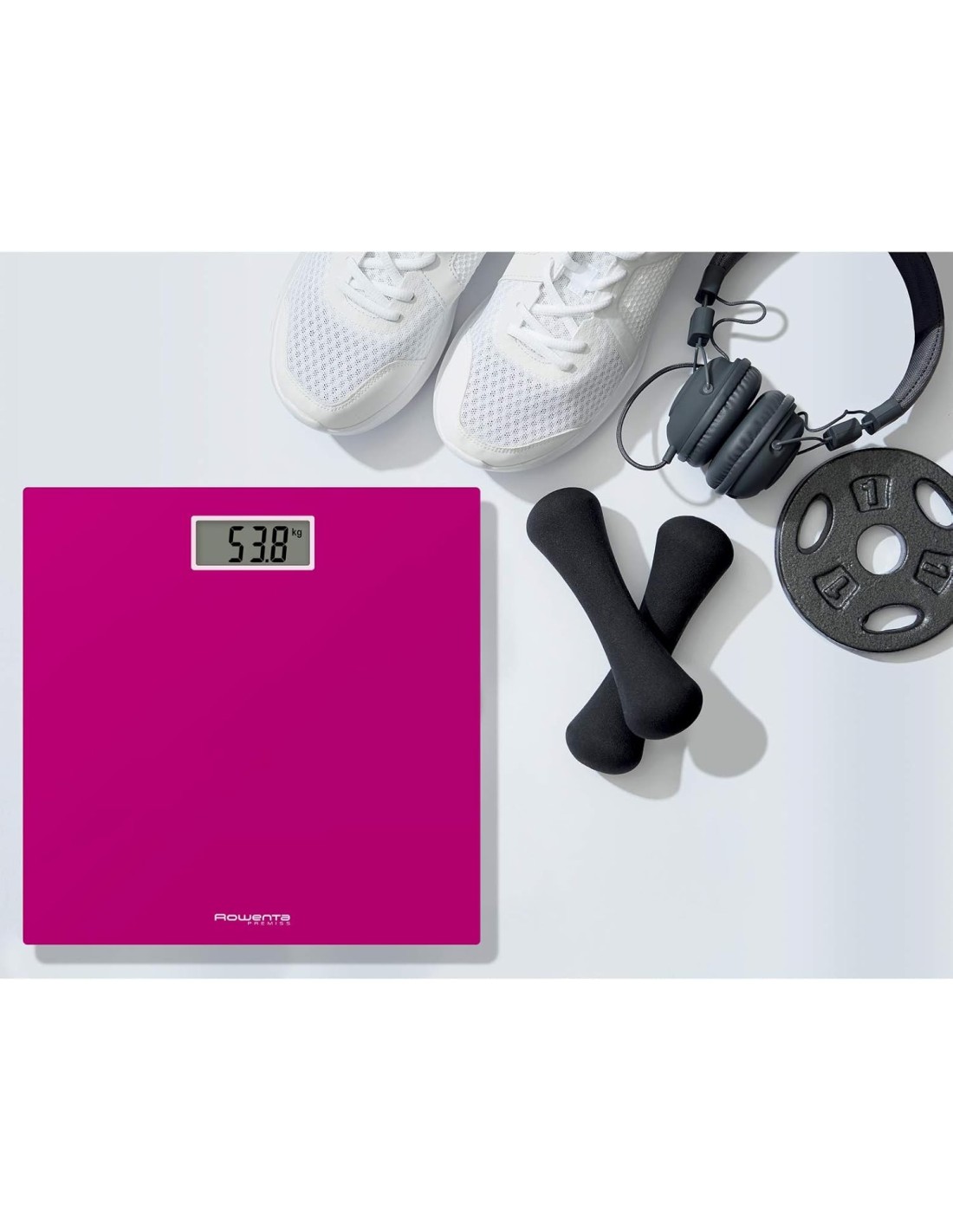 Rowenta Premiss 2 Bilancia Pesapersone Digitale Vetro Temperato Fucsia - ShopInCasa.it