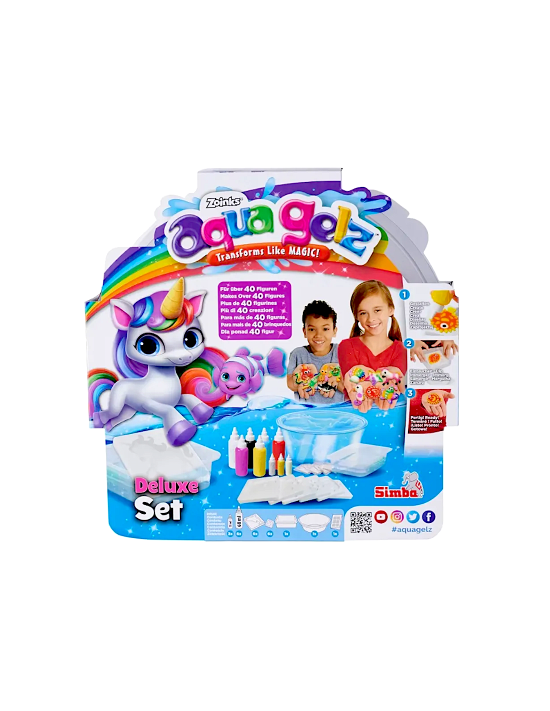 Set Deluxe Aqua Gelz Simba con gel colorato e stampi | shopincasa.it