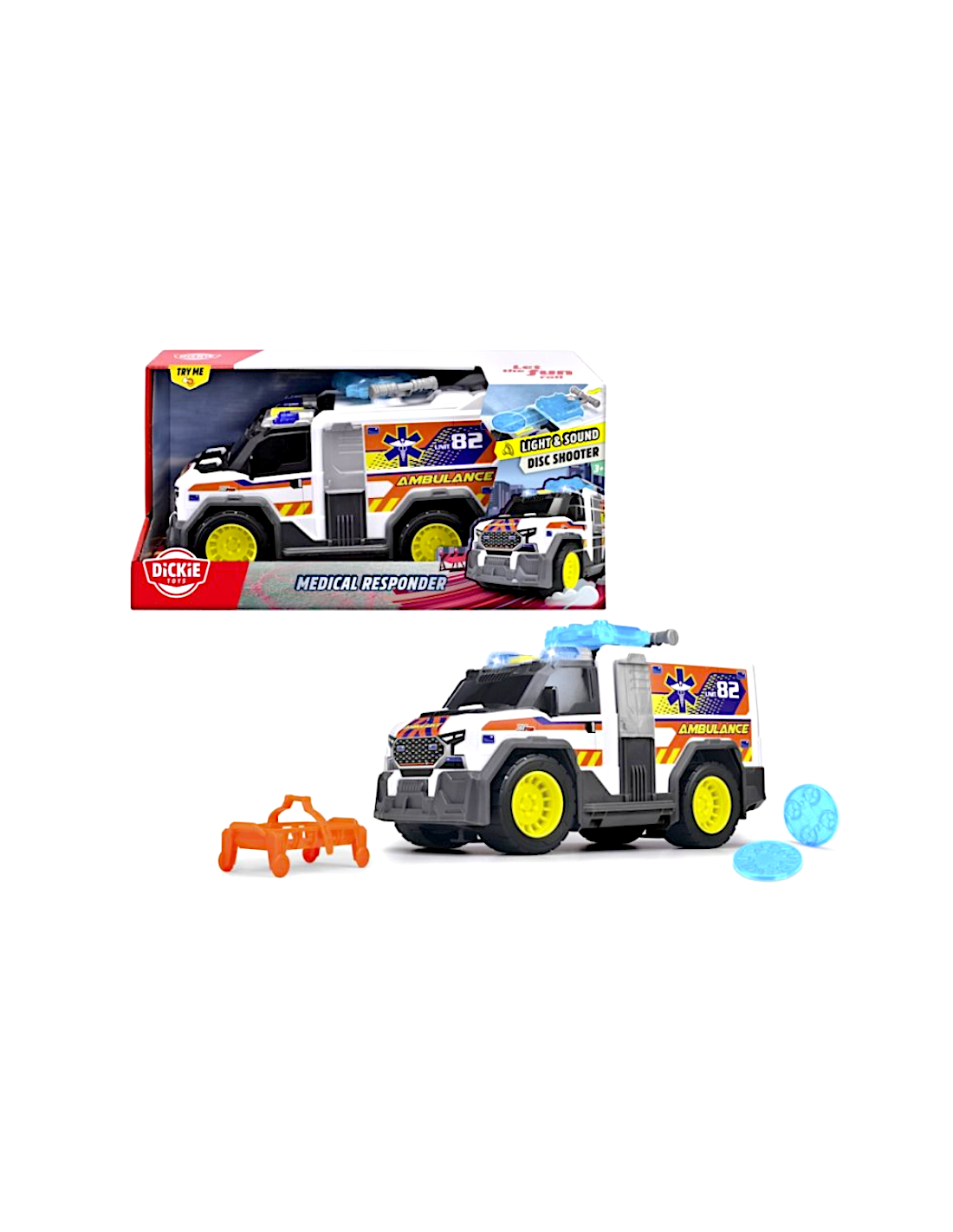 Ambulanza giocattolo Dickie Toys luci e suoni | shopincasa.it