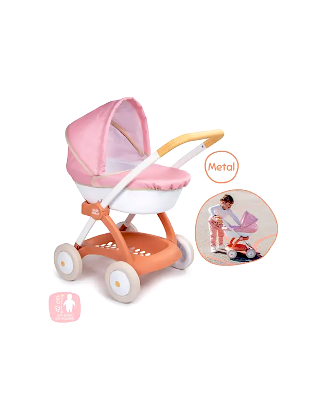 Smoby Passeggino Baby Nurse Giocattolo Bambini 18+ Mesi | Shop in Casa
