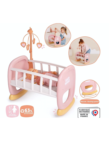 Smoby Baby Nurse Culla per Neonati Giocattolo Bambini 18+ Mesi | Shop in Casa