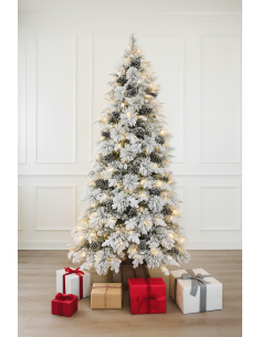 Albero Innevato Chamonix 210 cm 330 luci LED di Natale | Shop in Casa