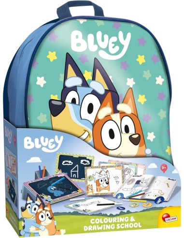 GIOCATTOLO PUBBLICIZZATO: vendita online ZAINETTO BLUEY CON KIT CREATIVO DISEGNA E COLORA in offerta