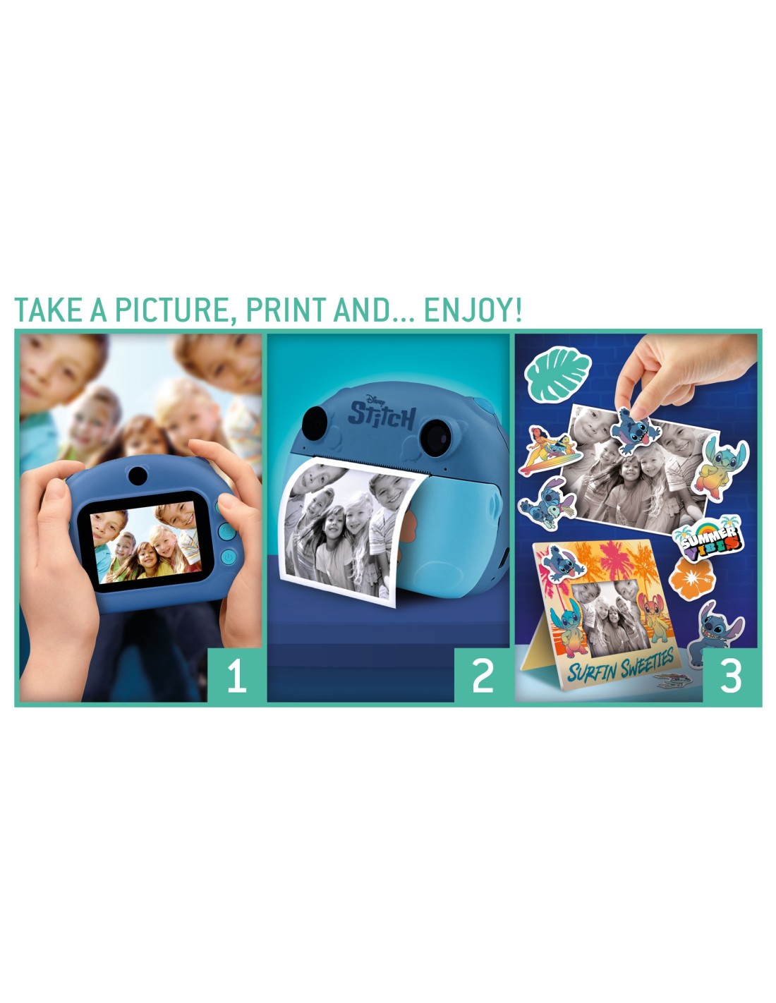 Fotocamera con 3 rotoli 180 foto, cornici e accessori | Shop in Casa