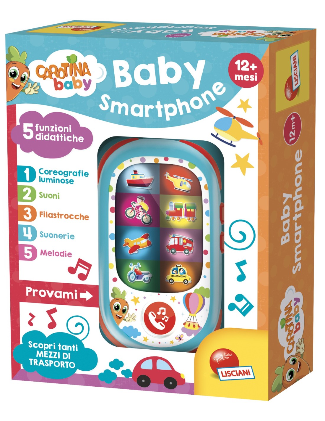 Carotina Baby Smartphone gioco educativo bambini | shopincasa.it
