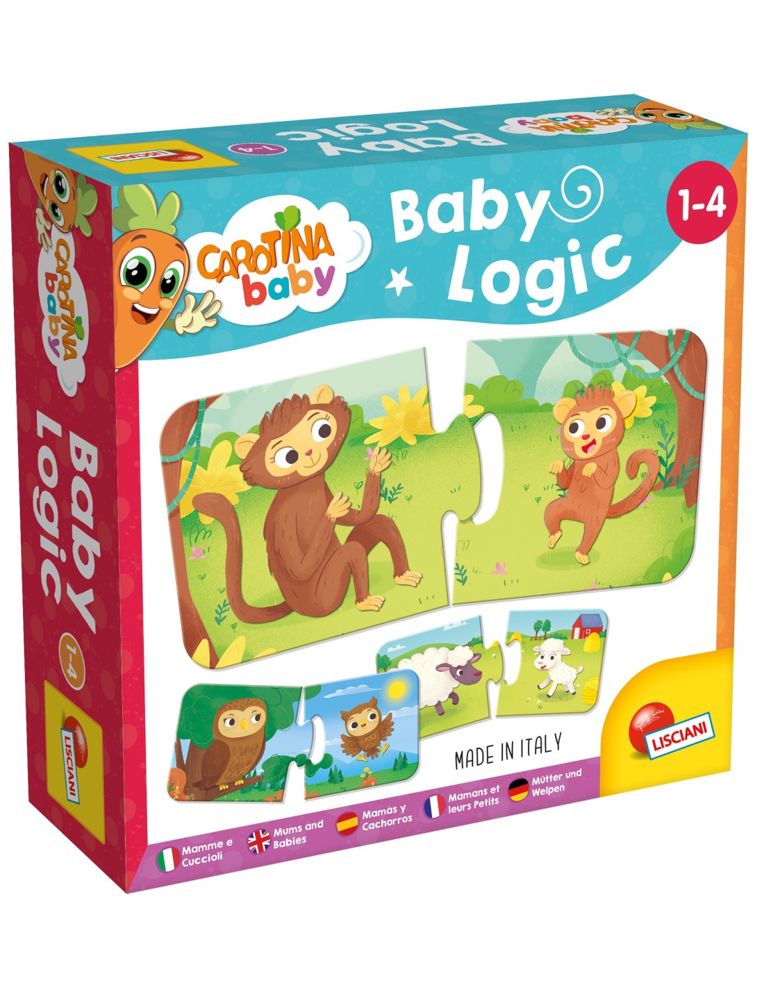 Carotina Baby Logic Mamme e Cuccioli gioco educativo bambini | shopincasa.it