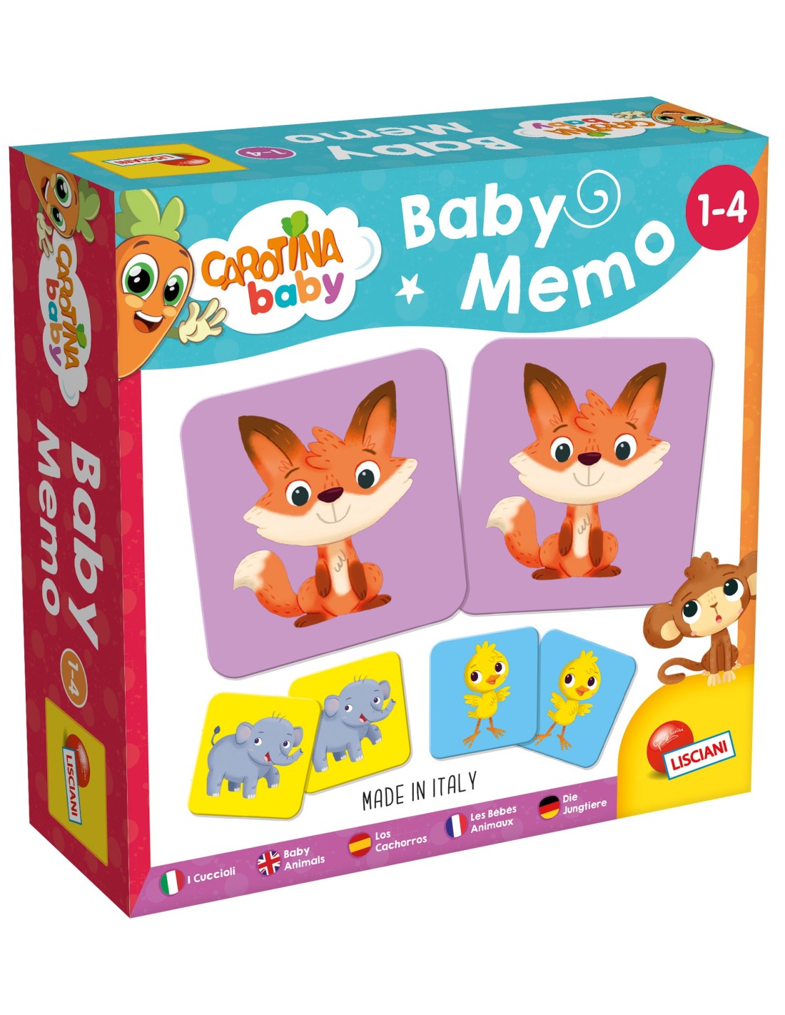 Carotina Baby Memo Cuccioli gioco educativo bambini | shopincasa.it