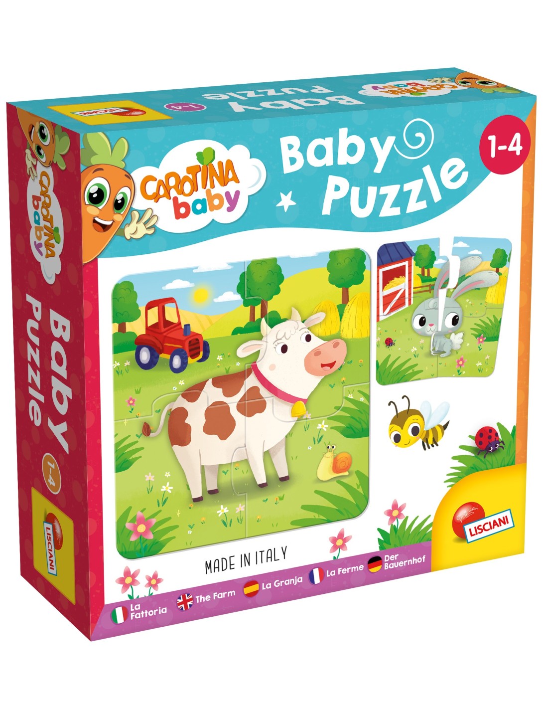 Carotina Baby Puzzle La Fattoria gioco educativo bambini | shopincasa.it
