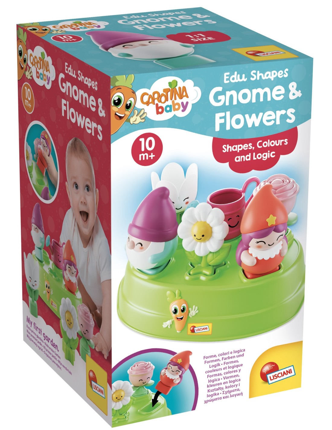 Carotina Baby Gnomi Fiori Forme e Logica gioco educativo bambini | shopincasa.it