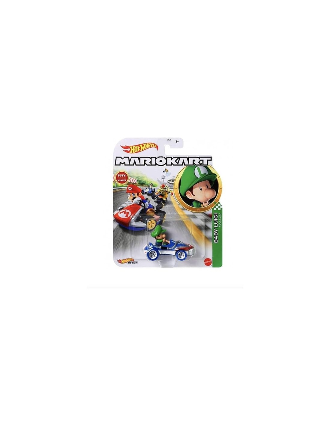 Hot Wheels Modellino Auto Die Cast Mario Kart Baby Luigi Sneeker 1:64 | Shop in Casa