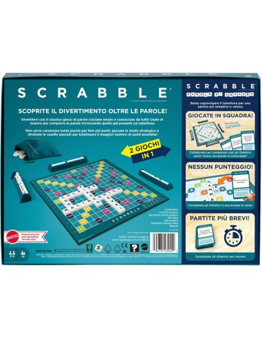 Mattel Games Scrabble Gioco da Tavolo Parole 8+ | Shop in Casa