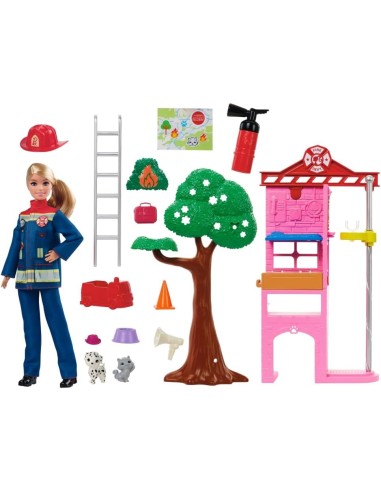 Barbie Carriere Vigilessa del Fuoco Playset 3+ anni | Shop in Casa