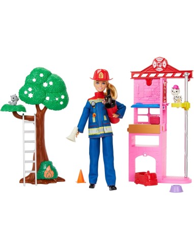 Barbie Carriere Vigilessa del Fuoco Playset 3+ anni | Shop in Casa