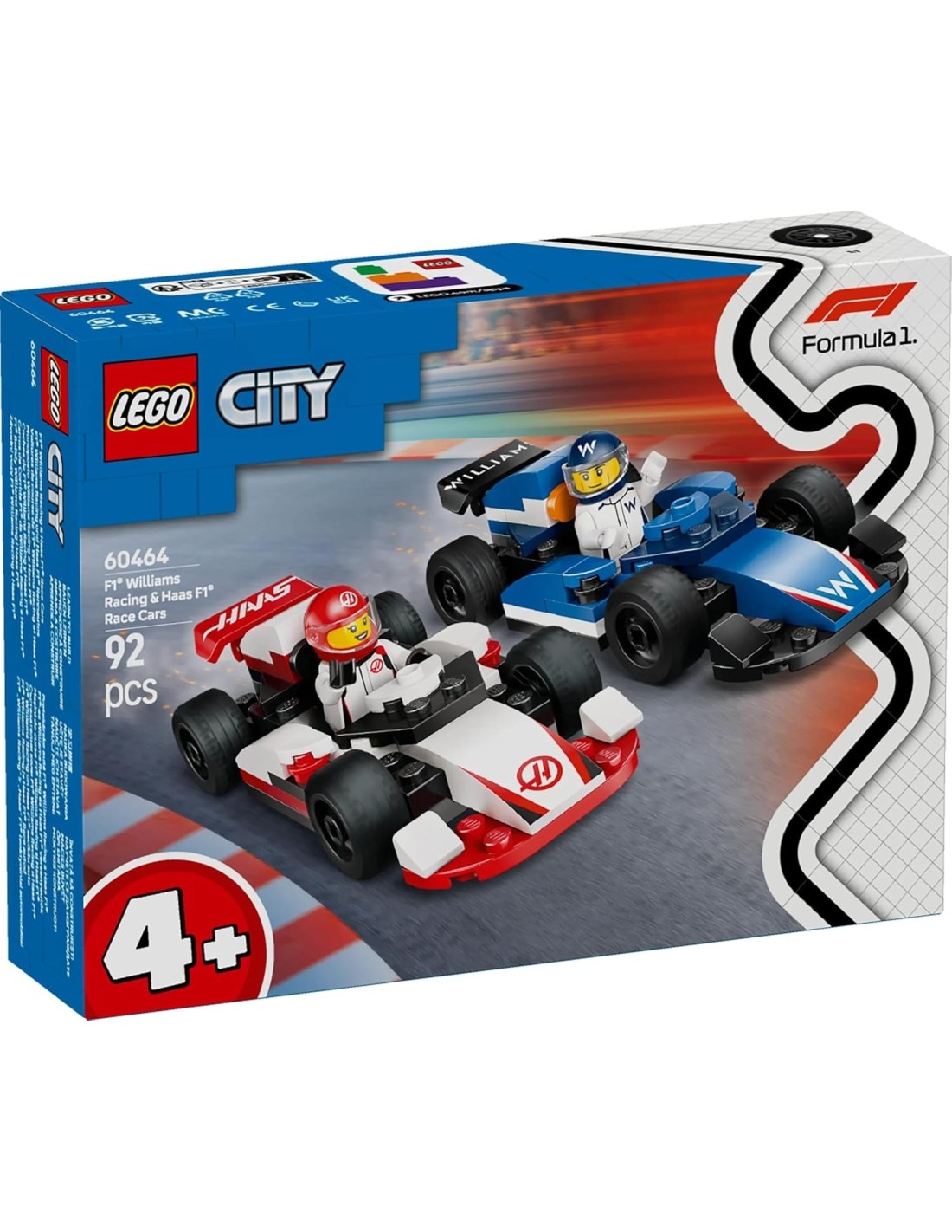 LEGO City Williams Racing e Haas F1 set costruibile auto da corsa | Shop in Casa