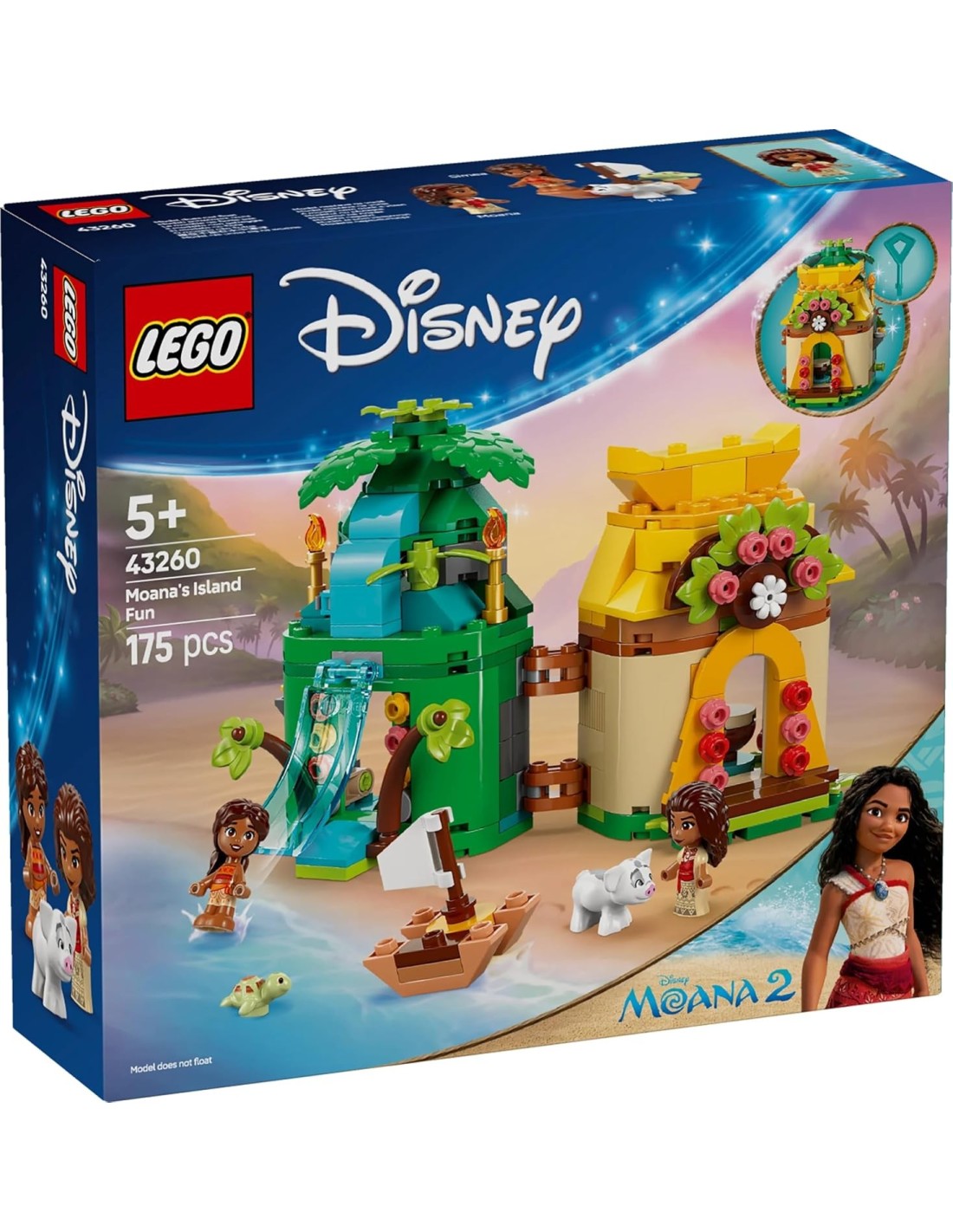 LEGO Disney Oceania 2 Divertimento sull’Isola di Vaiana costruibile | shopincasa.it