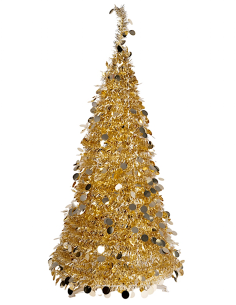 ALBERI DI NATALE: vendita online Albero di Natale Cono Pop-Up Champagne H240cm PVC, Decorazioni Natalizie, Addobbi, La magia ...