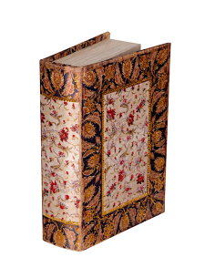 OGGETTISTICA NATALE: vendita online Scatola Libro di Natale Decoro Fiori 27x18x7cm Legno, Decorazioni Natalizie, Accessori, L...