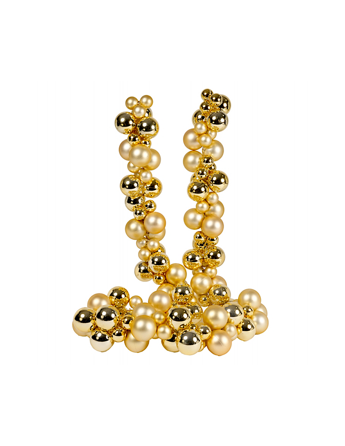 SFERE E PENDAGLI: vendita online Ghirlanda di Natale Sfere Oro 3/5cm Lunghezza 180cm PVC, Decorazioni Natalizie, Addobbi, La ...