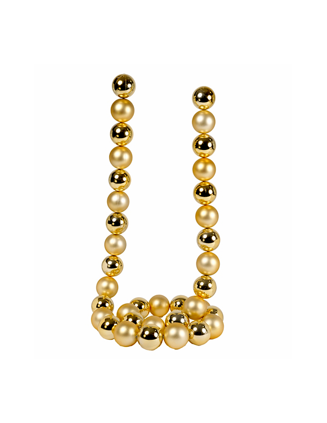 SFERE E PENDAGLI: vendita online Ghirlanda di Natale Sfere Oro 5cm Lunghezza 180cm PVC, Decorazioni Natalizie, Addobbi, La ma...
