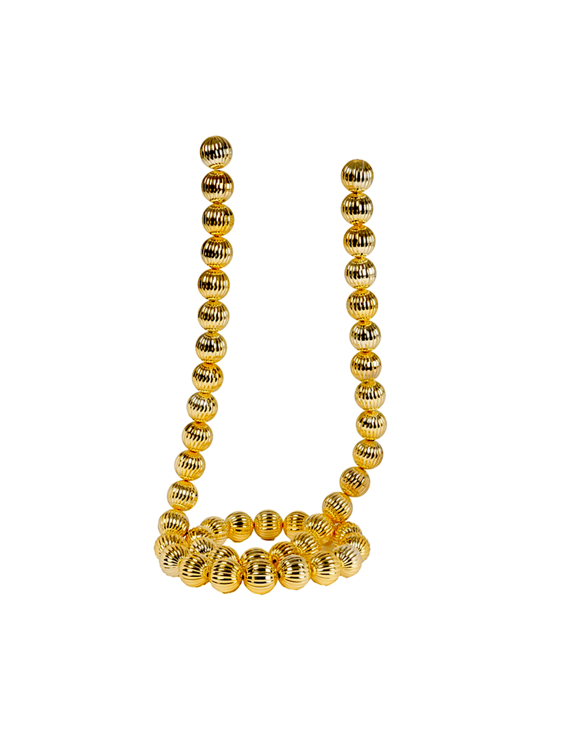 SFERE E PENDAGLI: vendita online Ghirlanda di Natale Sfere Pumpkin Oro 4cm Lunghezza 180cm PVC, Decorazioni Natalizie, Addobb...