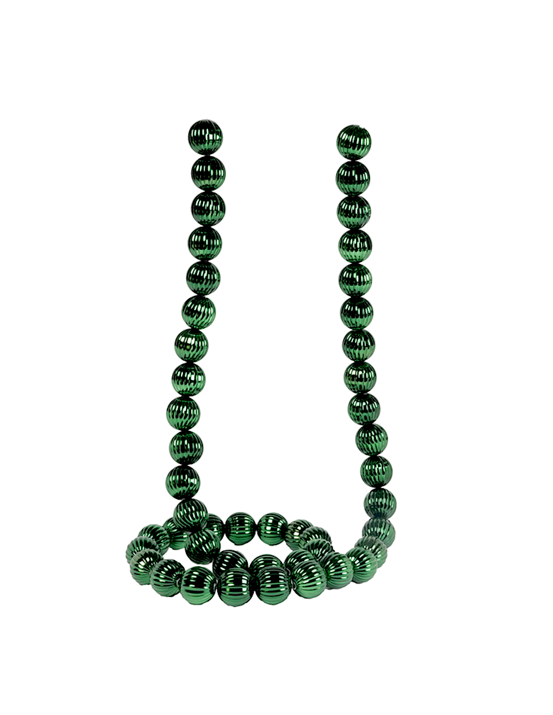 SFERE E PENDAGLI: vendita online Ghirlanda di Natale Sfere Pumpkin Verdi 4cm Lunghezza 180cm PVC, Decorazioni Natalizie, Addo...