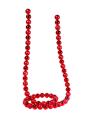 SFERE E PENDAGLI: vendita online Ghirlanda di Natale Sfere Rosse 3cm Lunghezza 180cm PVC, Decorazioni Natalizie, Addobbi, La ...