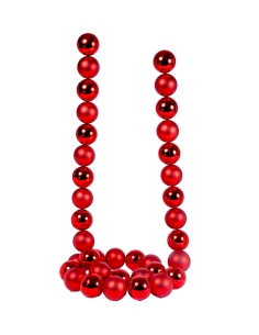 SFERE E PENDAGLI: vendita online Ghirlanda di Natale Sfere Rosse 5cm Lunghezza 180cm PVC, Decorazioni Natalizie, Addobbi, La ...