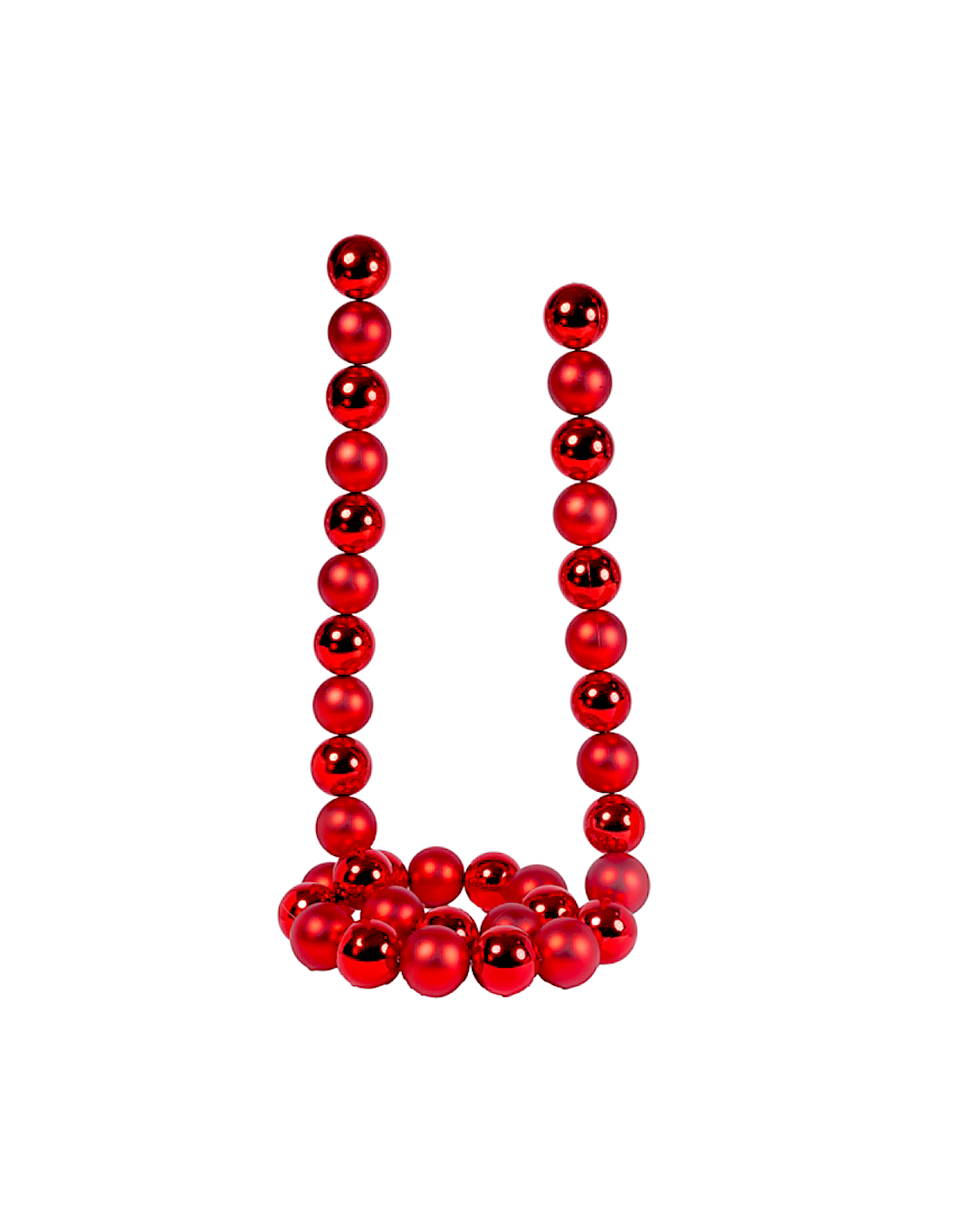 SFERE E PENDAGLI: vendita online Ghirlanda di Natale Sfere Rosse 5cm Lunghezza 180cm PVC, Decorazioni Natalizie, Addobbi, La ...