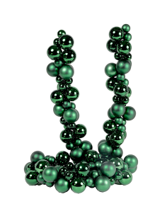 SFERE E PENDAGLI: vendita online Ghirlanda di Natale Sfere Verdi 3/5cm Lunghezza 180cm PVC, Decorazioni Natalizie, Addobbi, L...