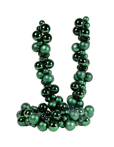 SFERE E PENDAGLI: vendita online Ghirlanda di Natale Sfere Verdi 3/5cm Lunghezza 180cm PVC, Decorazioni Natalizie, Addobbi, L...