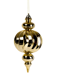SFERE E PENDAGLI: vendita online Pendente di Natale Decoro Oro 12x25cm PVC, Addobbi Natalizi, Decorazioni, La magia di Natale...