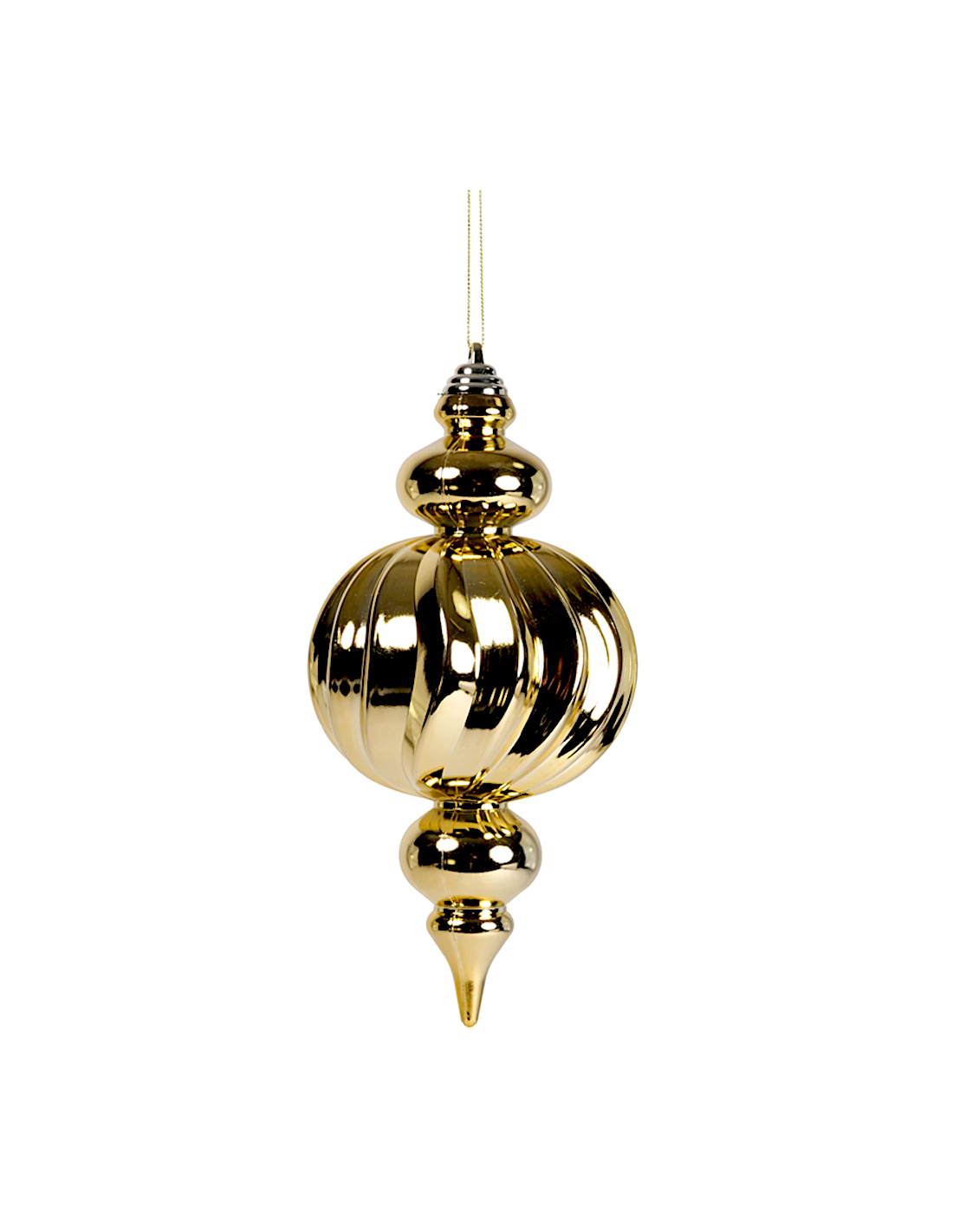 SFERE E PENDAGLI: vendita online Pendente di Natale Decoro Oro 12x25cm PVC, Addobbi Natalizi, Decorazioni, La magia di Natale...