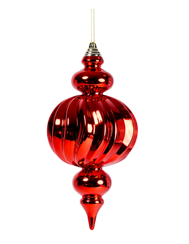SFERE E PENDAGLI: vendita online Pendente di Natale Decoro Rosso 12x25cm PVC, Addobbi Natalizi, Decorazioni, La magia di Nata...