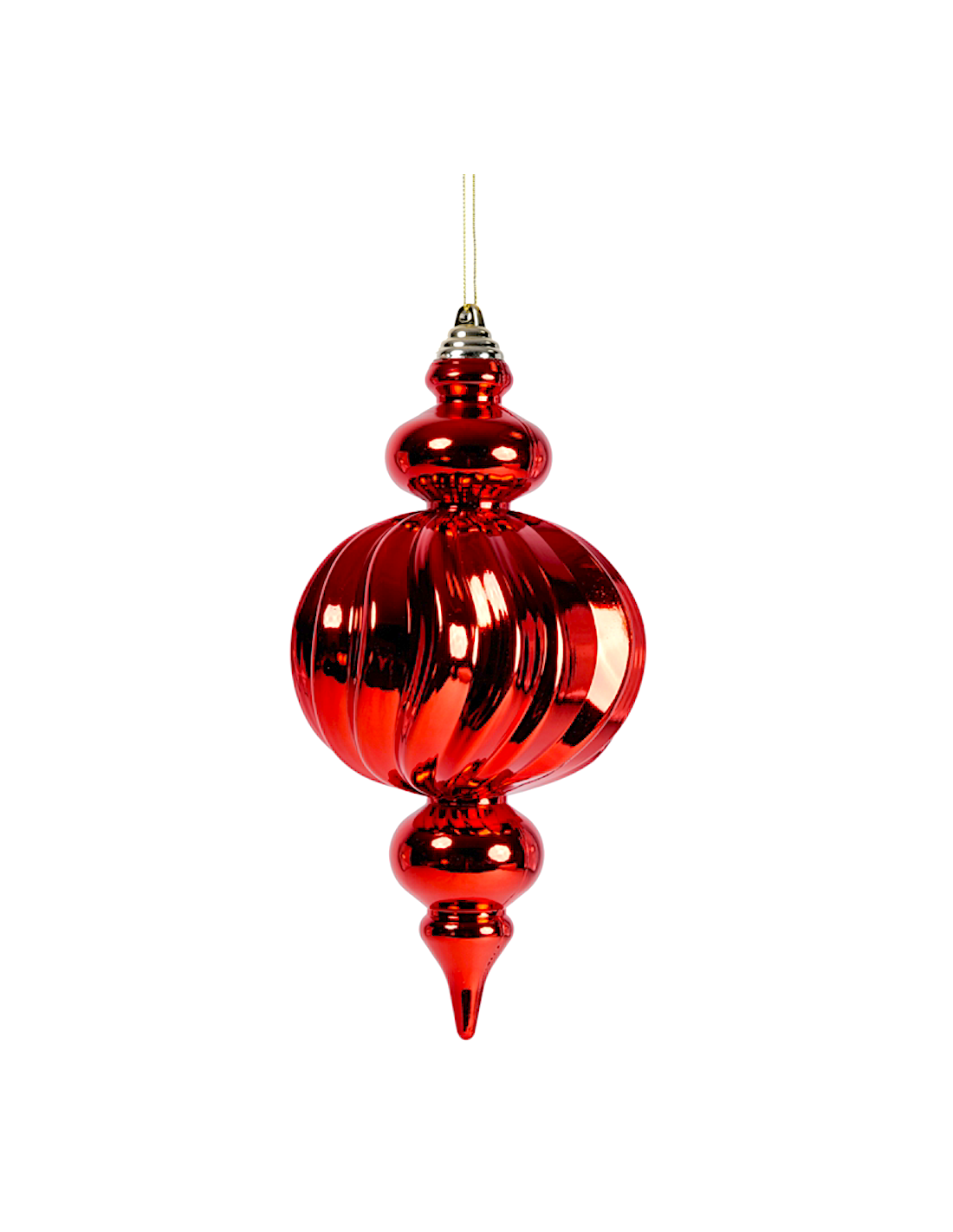 SFERE E PENDAGLI: vendita online Pendente di Natale Decoro Rosso 12x25cm PVC, Addobbi Natalizi, Decorazioni, La magia di Nata...