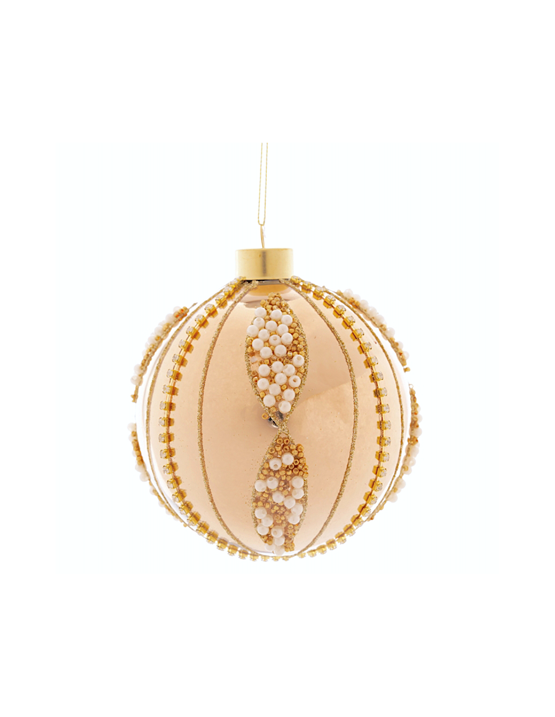 SFERE E PENDAGLI: vendita online Sfera di Natale Oro Beads 10cm Vetro, Pallina Natalizia, Decorazioni Albero, La magia di Nat...