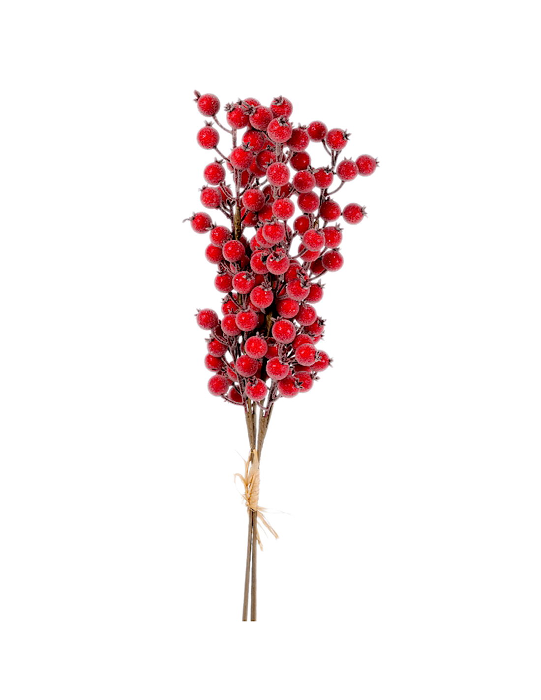FIORI: vendita online Rametto di Natale Bacche Rosse Ghiacciate H65cm PVC, Decorazioni di Natale, Addobbi, La magia di Natale...
