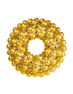 DIETROPORTA: vendita online Corona di Natale Sfere Oro Diam.80cm PVC, Ghirlanda di Natale, Addobbi, La magia di Natale per la...