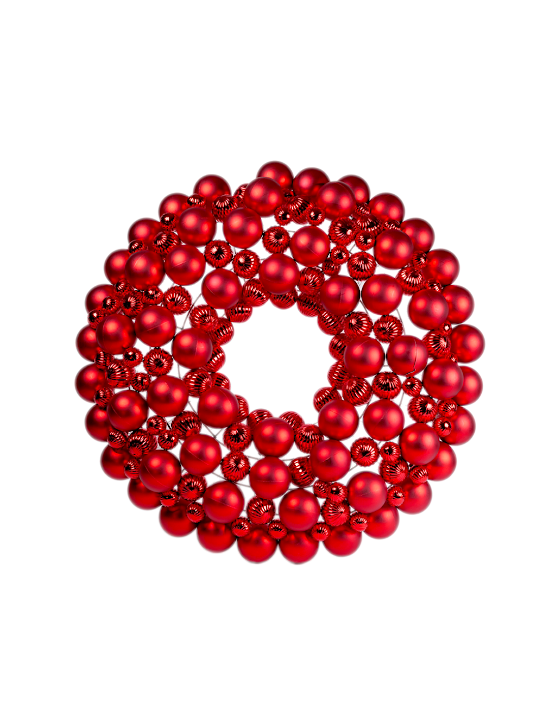 DIETROPORTA: vendita online Corona di Natale Sfere Rosse Diam.80cm PVC, Ghirlanda di Natale, Addobbi, La magia di Natale per ...