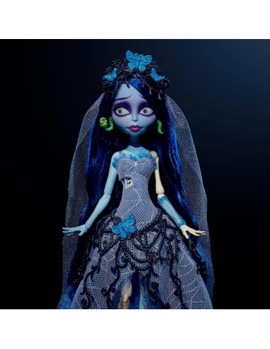 GIOCATTOLO PUBBLICIZZATO: vendita online Monster High Skullector Emily – Corpse Bride (JDR67) | Edizione Anniversario – Abito...