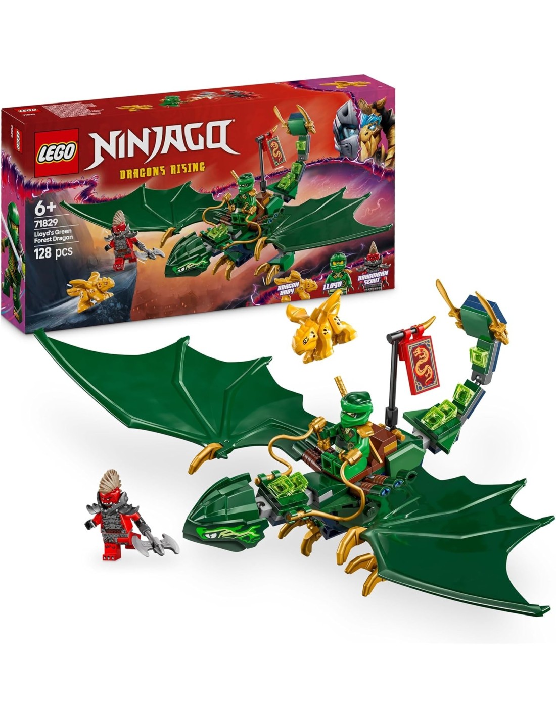 GIOCATTOLO PUBBLICIZZATO: vendita online NINJAGO DRAGO DELLA FORESTA VERDE DI LLOYD in offerta