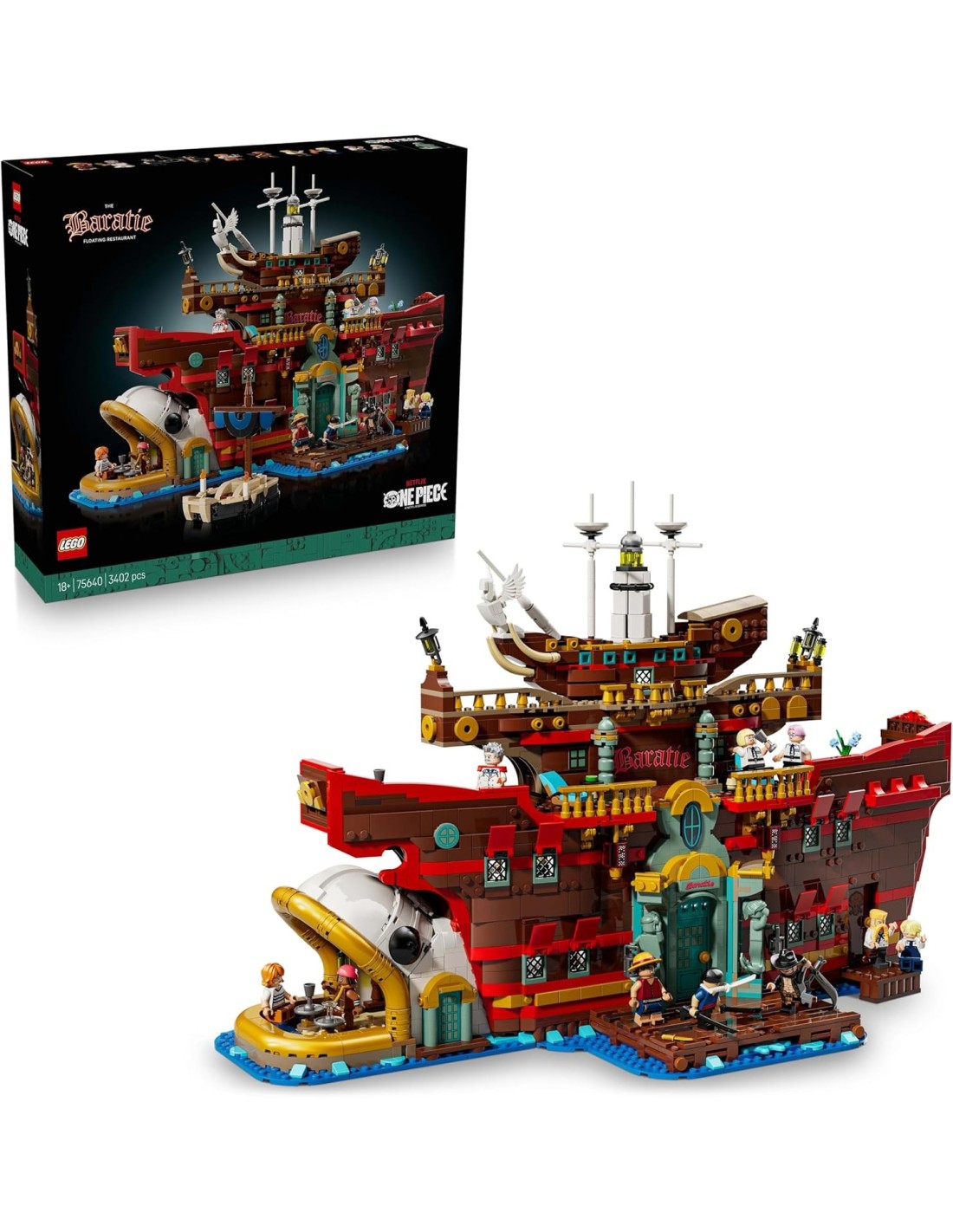 GIOCATTOLO PUBBLICIZZATO: vendita online LEGO ONE PIECE BARATIE IL RISTORANTE GALLEGGIANTE in offerta
