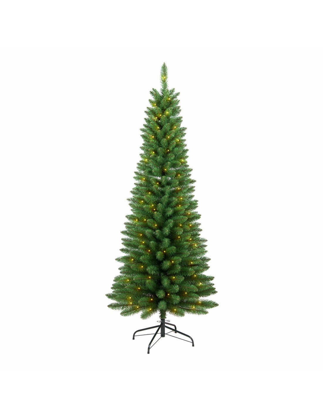 ALBERI E BASI DI NATALE: vendita online Albero Silvestre, 150 cm altezza e diametro 50 cm, 200 LED bianco caldo, giochi di lu...