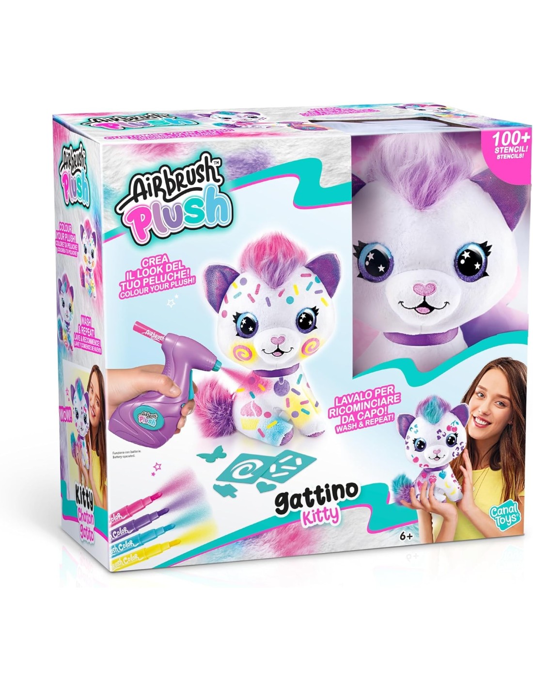 Airblush Plush Gattino Kitty peluche | shopincasa.it