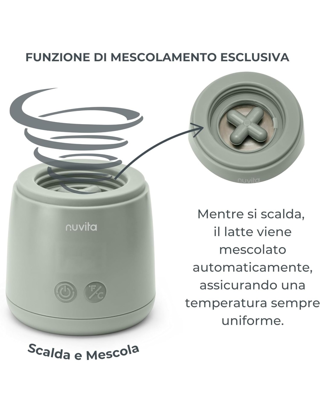 Nuvita 1164 Mix70 Scaldabiberon Portatile Universale | Shop in Casa