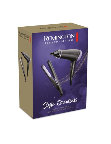 Remington D3016GP Set Phon 2000W + Piastra Capelli Nero/Viola | Shop in Casa