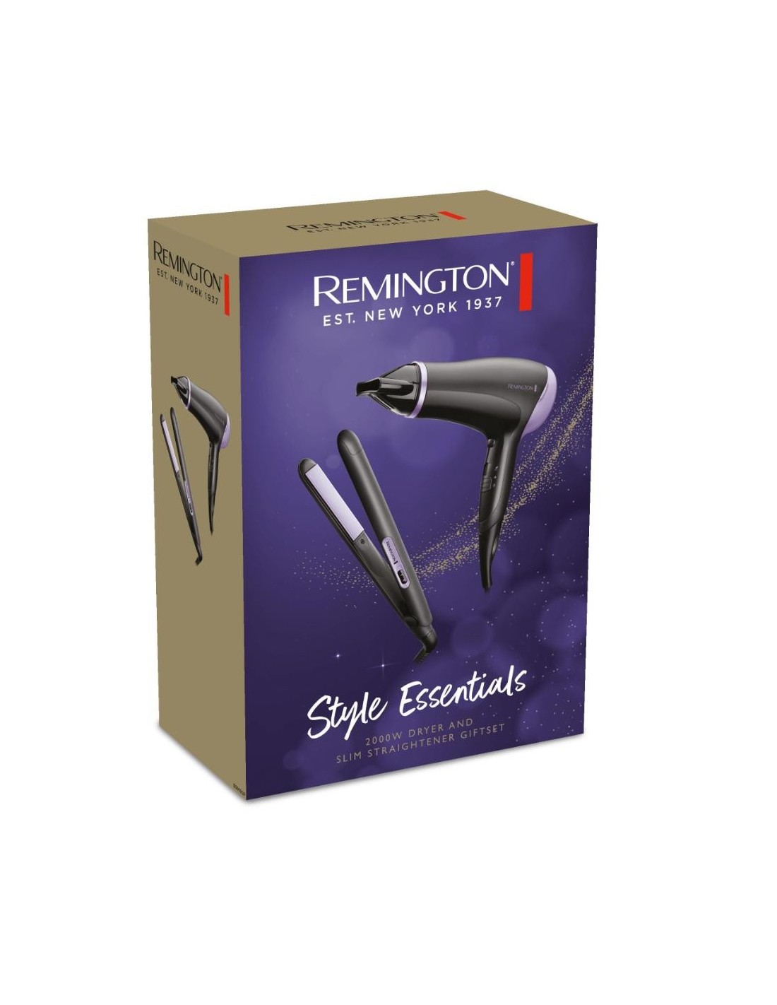 Remington D3016GP Set Phon 2000W + Piastra Capelli Nero/Viola | Shop in Casa