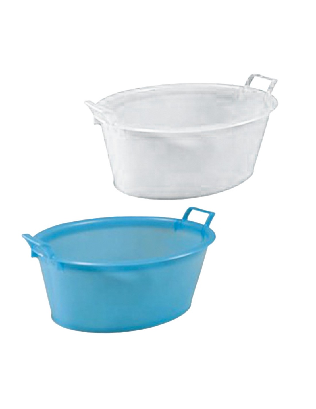 BACINELLE: vendita online Bacinella ovale plastica 60x46x22, bacinella bianca o blu, contenitore multiuso plastime, bacinella...