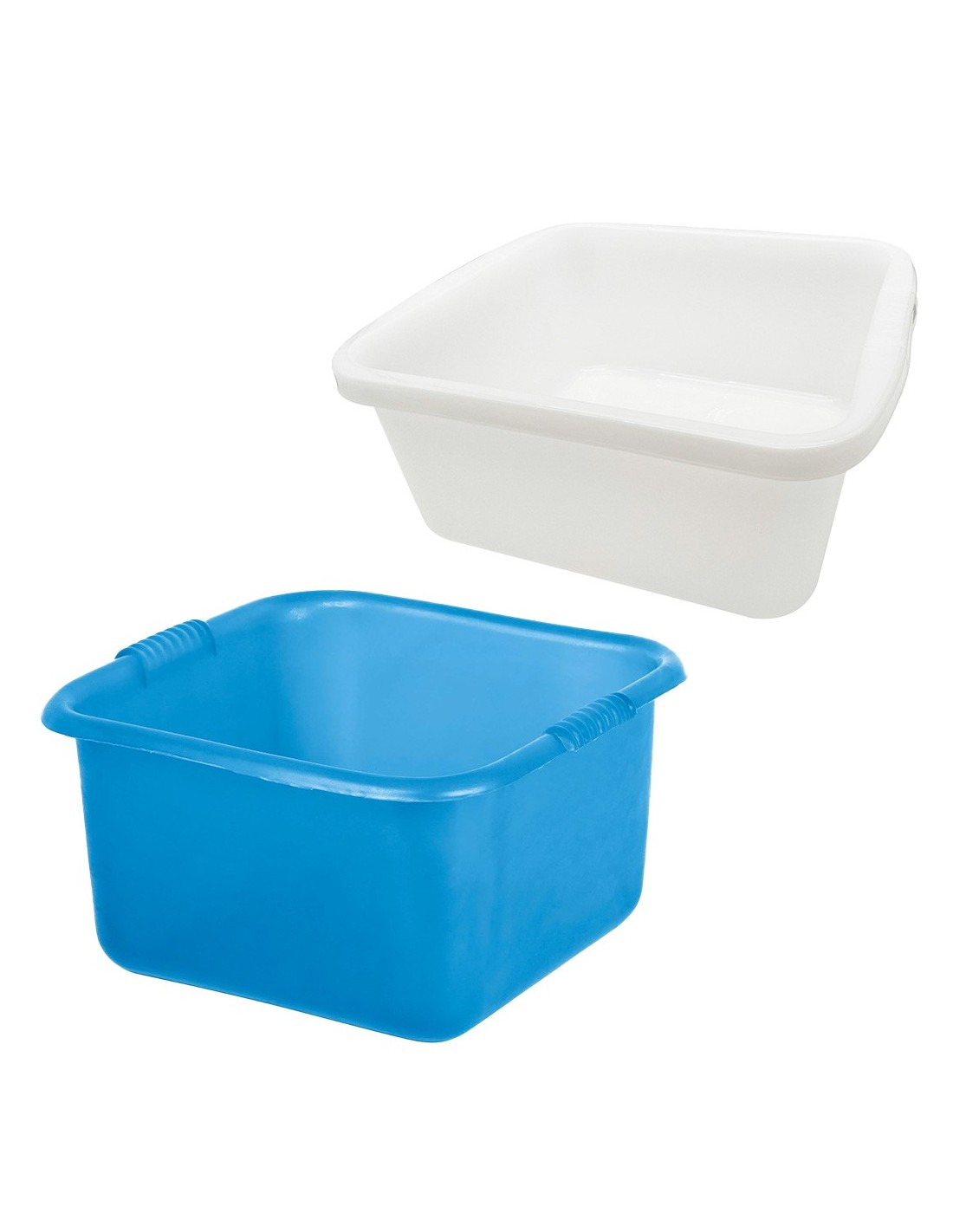 BACINELLE: vendita online Bacinella quadrata plastica 34lt, bacinella bianca o blu, contenitore multiuso plastime, bacinella ...